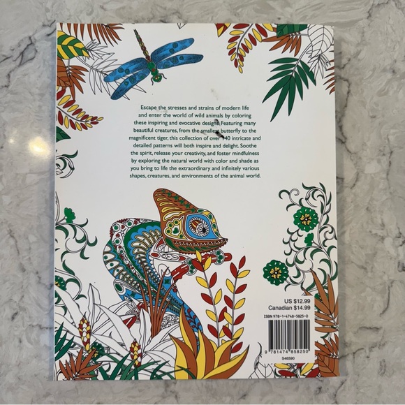 Michael’s Color & Create Animal World Adult Coloring Book - Picture 3 of 5